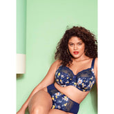 Elomi Morgan - Sicilia - Navy - High Leg Brief